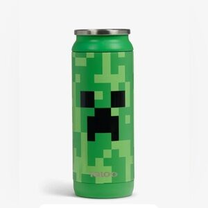 Minecraft Creeper 16 oz Tumbler Can Stainless Steel Green New